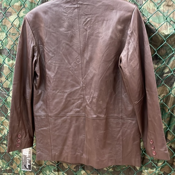 Genuine Leather Jacket 2 Button Sport Coat Bkazer New With Tags sizes S-2XL - Picture 5 of 8
